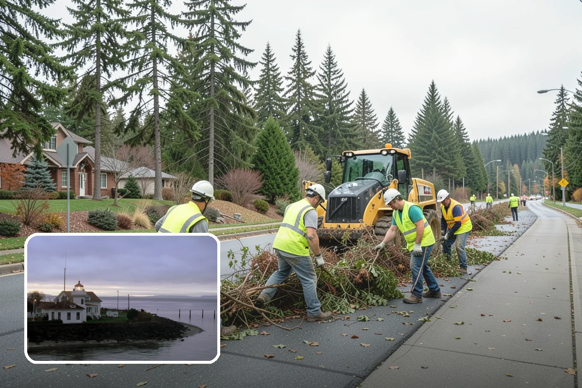 Parking Lot Snow Removal in Mukilteo, Snohomish County, WA - Prioritizes ADA stalls and access aisles for compliance