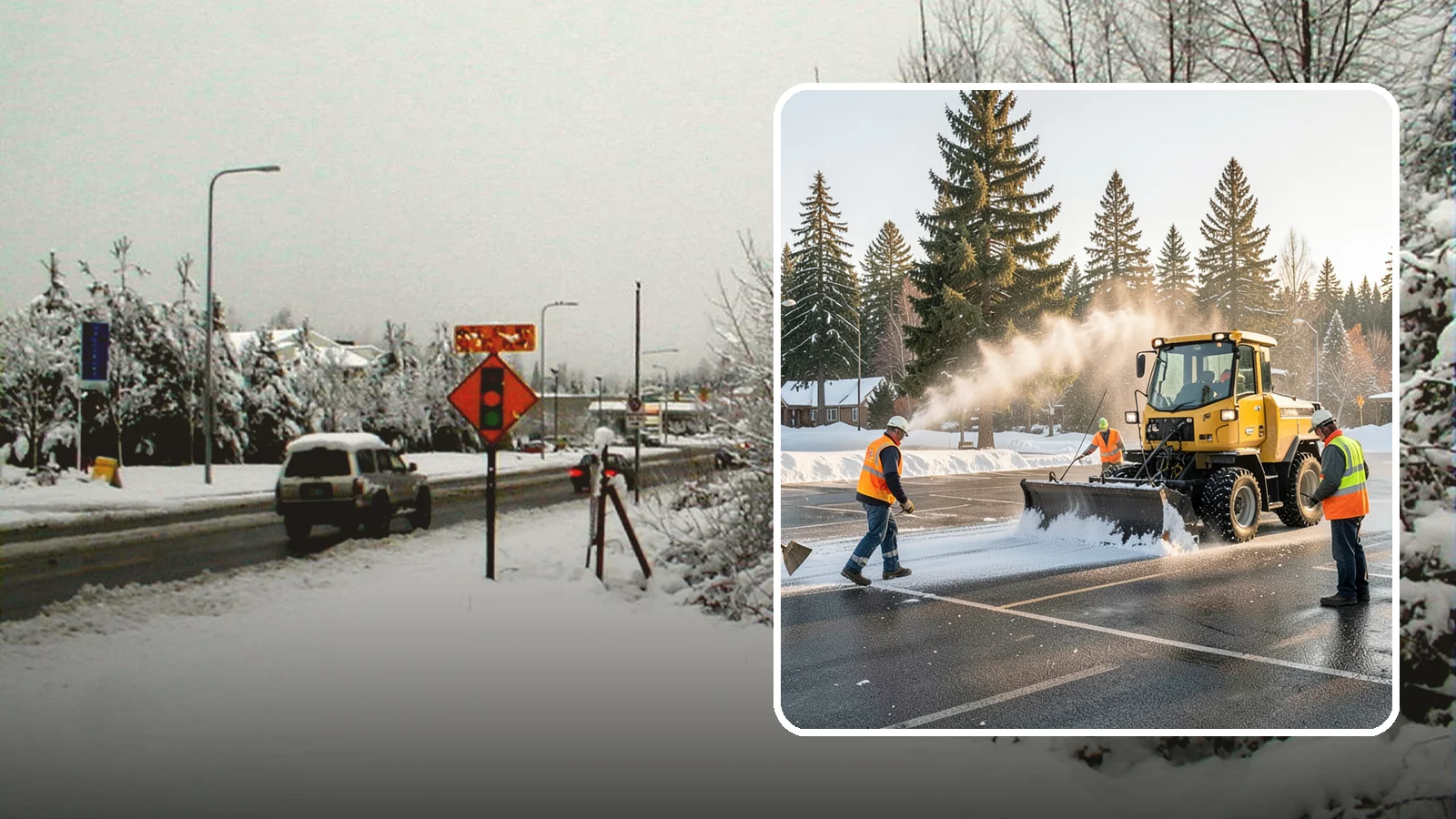 Parking Lot Snow Removal in Newcastle, King County, WA - Plow and clear public parking lots and facility lots to keep them open and safe during winter weather.