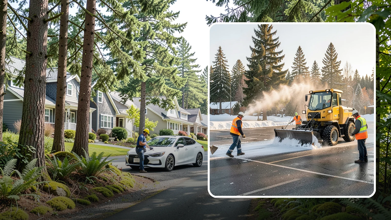 Parking Lot Snow Removal in Normandy Park, King County, WA - Plow and clear public parking lots and facility lots to keep them open and safe during winter weather.