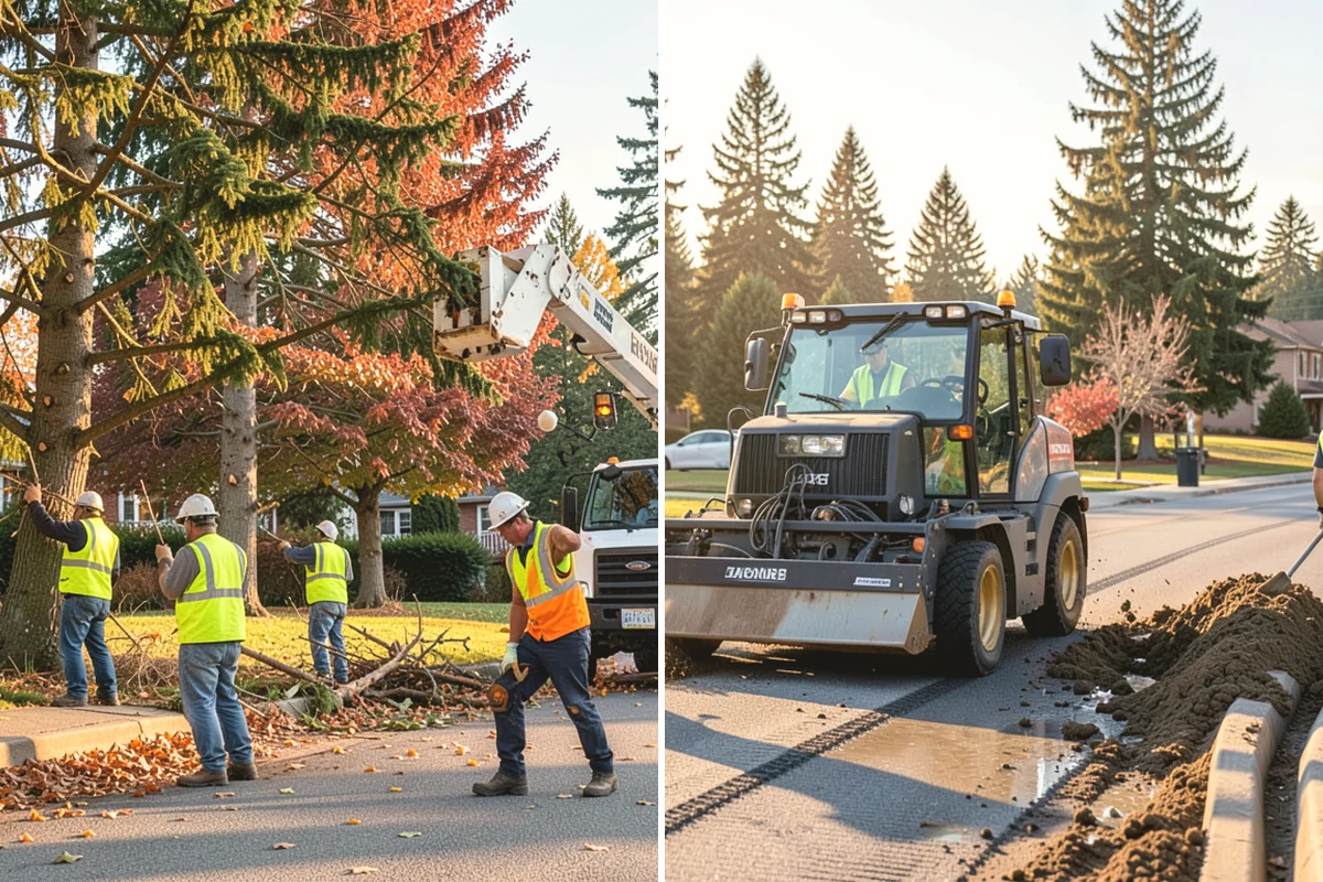 Parking Lot Snow Removal in Oak Harbor, Island County, WA - Map lots, ADA stalls, and snow-storage areas with staff