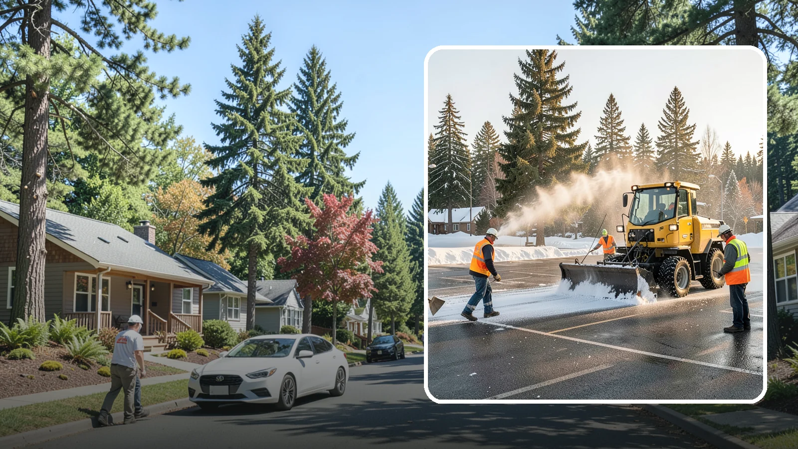 Parking Lot Snow Removal in Orting, Pierce County, WA - Plow and clear public parking lots and facility lots to keep them open and safe during winter weather.