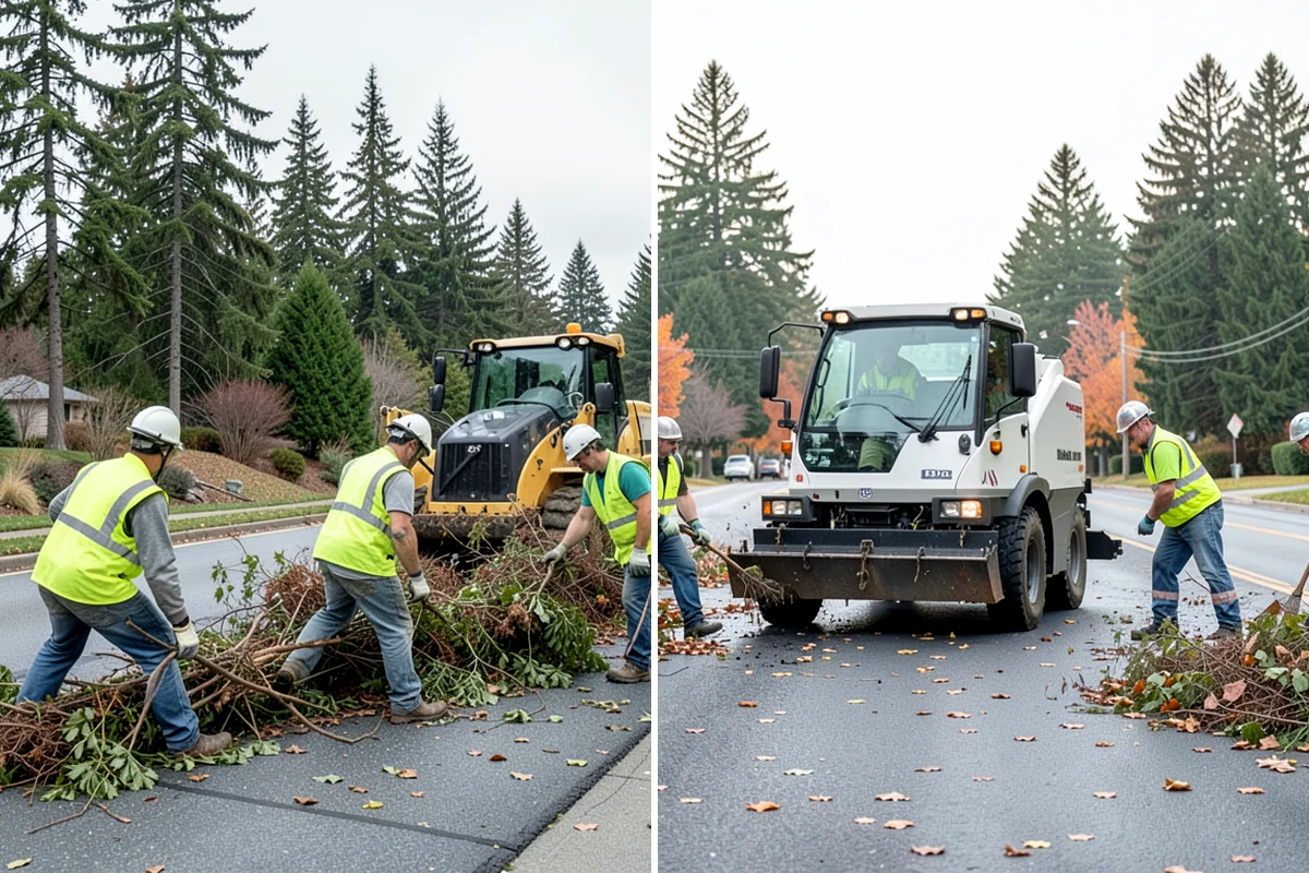 Parking Lot Snow Removal in Puyallup, Pierce County, WA - Map lots, ADA stalls, and snow-storage areas with staff