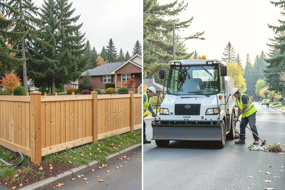 Parking Lot Snow Removal in Ruston, Pierce County, WA - Map lots, ADA stalls, and snow-storage areas with staff