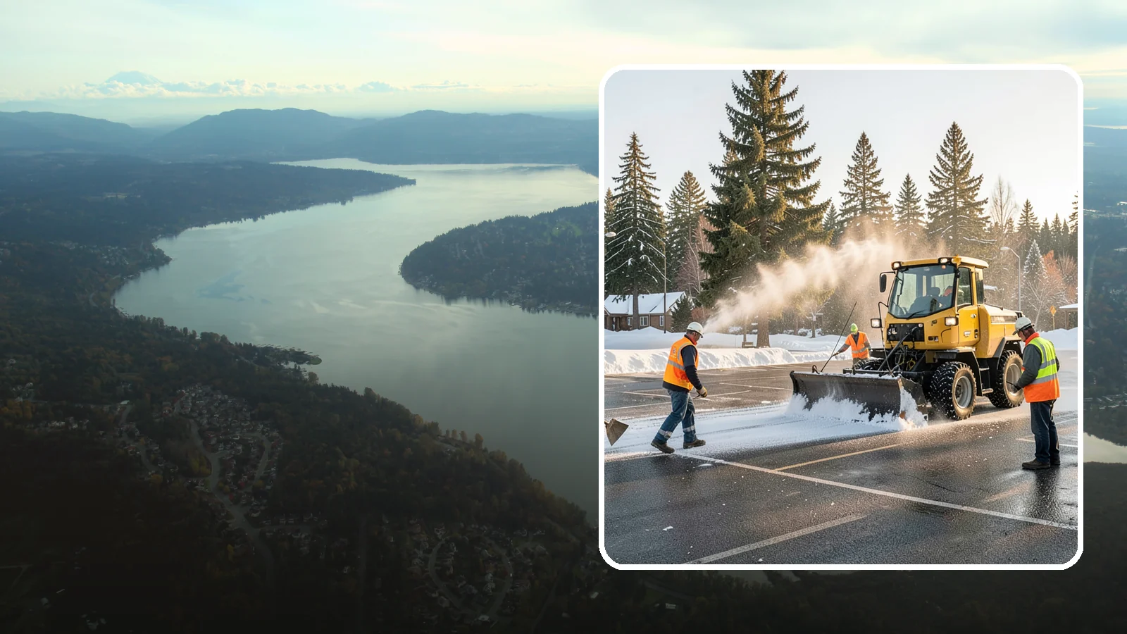 Parking Lot Snow Removal in Sammamish, King County, WA - Plow and clear public parking lots and facility lots to keep them open and safe during winter weather.