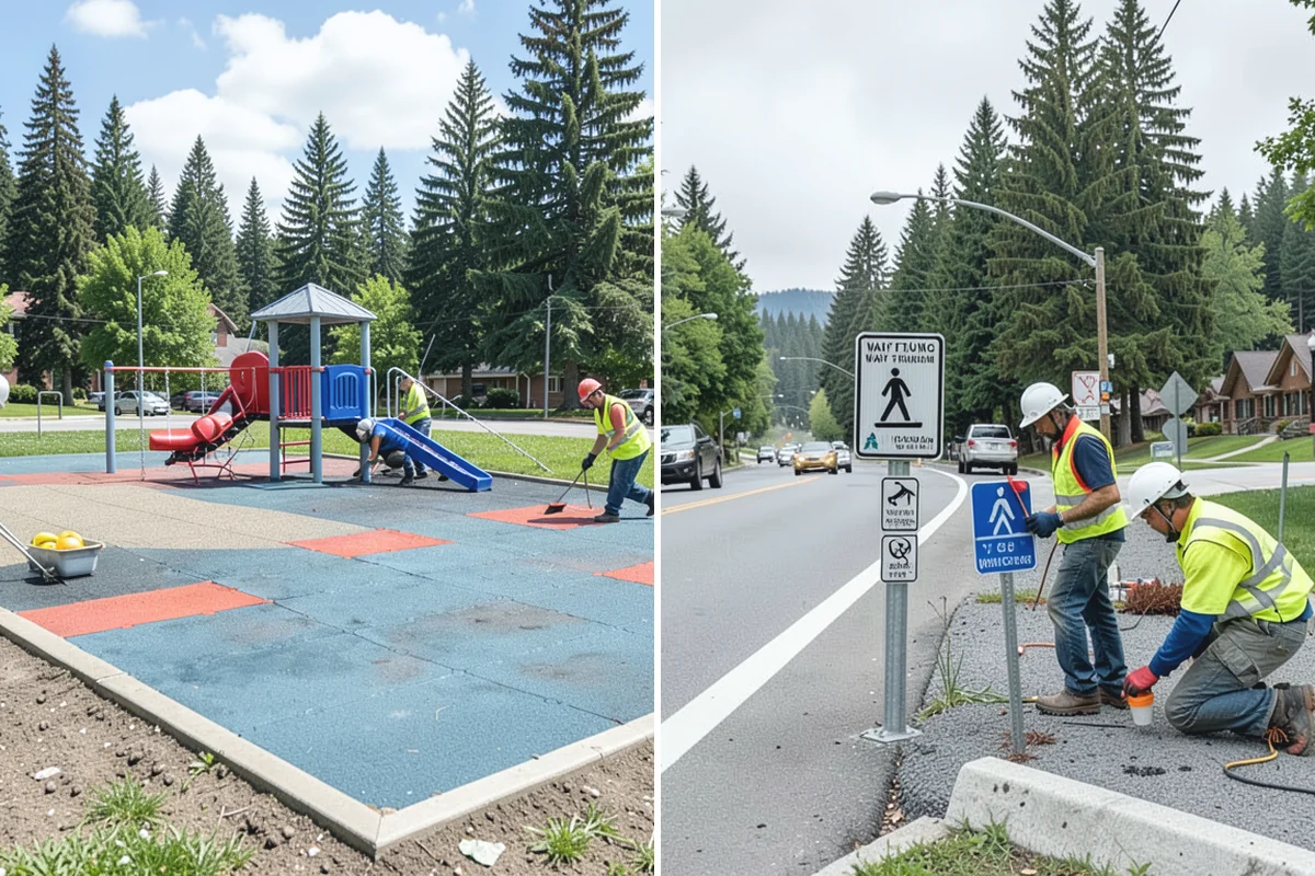 Parking Lot Snow Removal in Skykomish, King County, WA - Map lots, ADA stalls, and snow-storage areas with staff