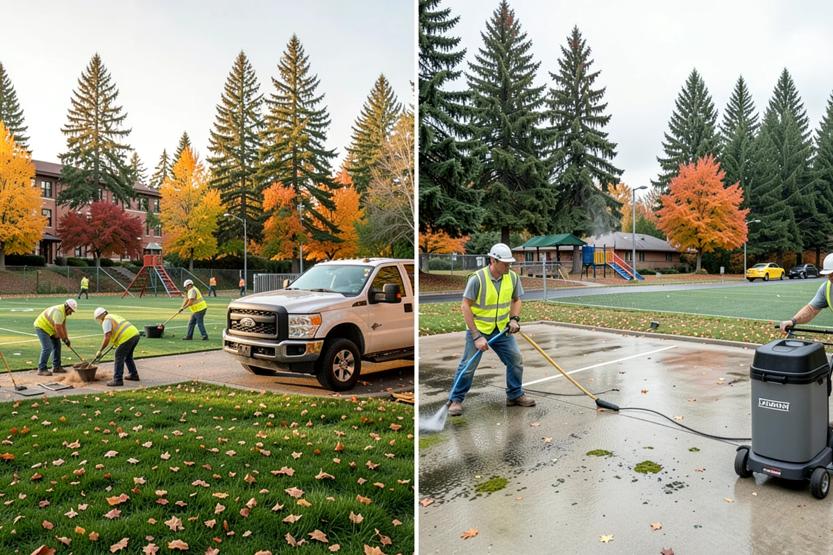 Parking Lot Snow Removal in Snoqualmie, King County, WA - Map lots, ADA stalls, and snow-storage areas with staff