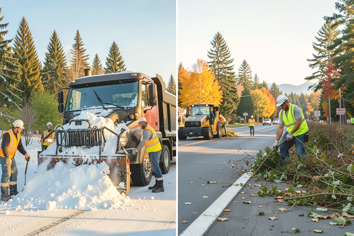 Parking Lot Snow Removal in Stanwood, Snohomish County, WA - Map lots, ADA stalls, and snow-storage areas with staff