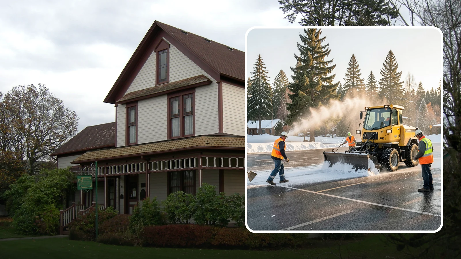 Parking Lot Snow Removal in Sumner, Pierce County, WA - Plow and clear public parking lots and facility lots to keep them open and safe during winter weather.