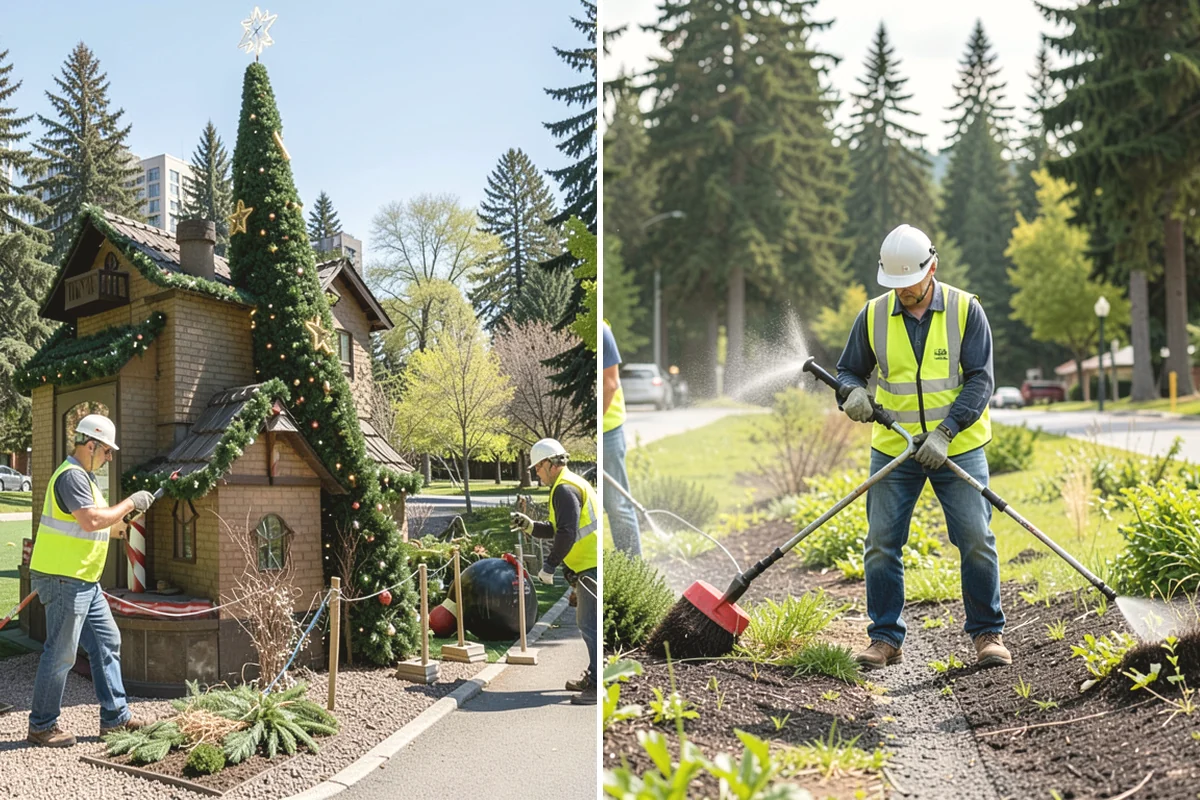 Parking Lot Snow Removal in Tacoma, Pierce County, WA - Map lots, ADA stalls, and snow-storage areas with staff