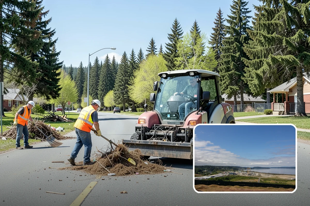 Parking Lot Snow Removal in University Place, Pierce County, WA - Prioritizes ADA stalls and access aisles for compliance