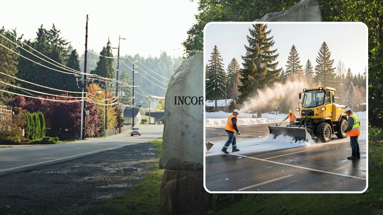 Parking Lot Snow Removal in Wilkeson, Pierce County, WA - Plow and clear public parking lots and facility lots to keep them open and safe during winter weather.
