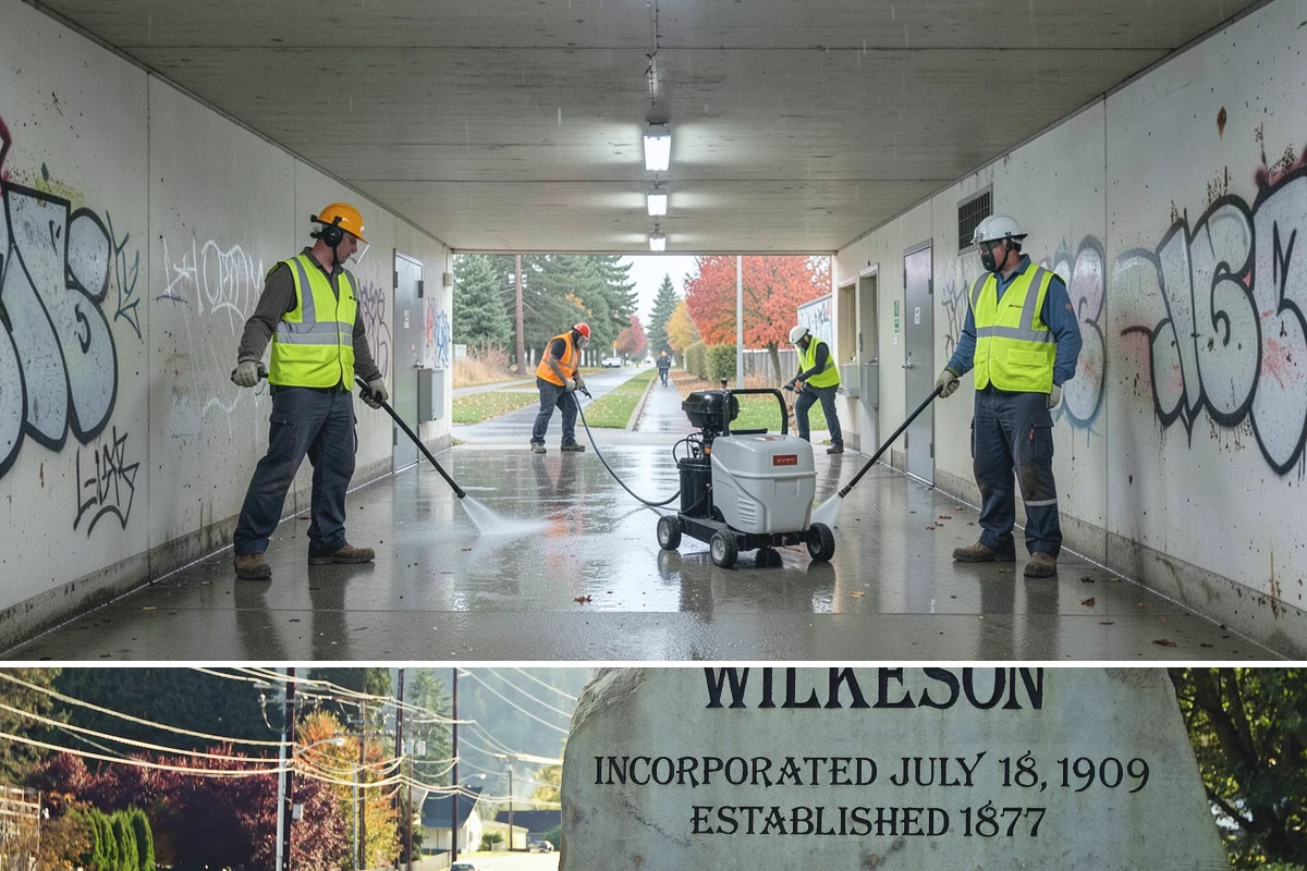 Parking Lot Snow Removal in Wilkeson, Pierce County, WA - Lot clearing runs through the winter season, mobilized for each accumulating snow event from November into March.