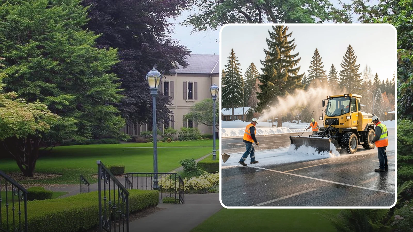 Parking Lot Snow Removal in Woodinville, King County, WA - Plow and clear public parking lots and facility lots to keep them open and safe during winter weather.