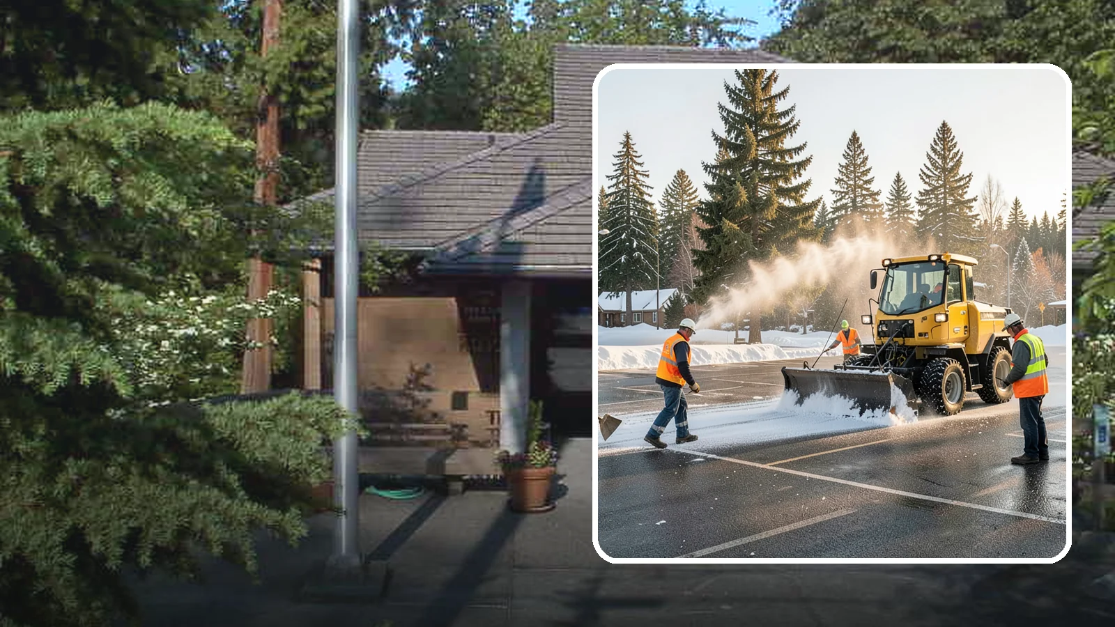 Parking Lot Snow Removal in Yarrow Point, King County, WA - Plow and clear public parking lots and facility lots to keep them open and safe during winter weather.