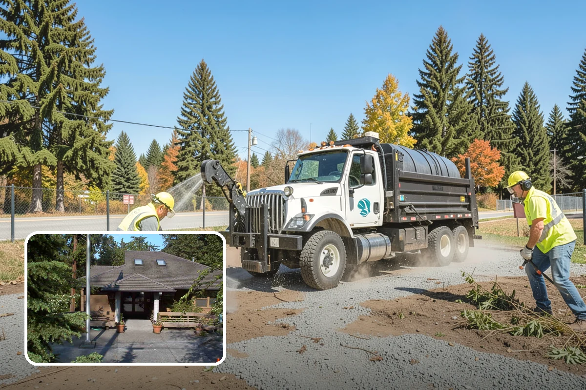 Parking Lot Snow Removal in Yarrow Point, King County, WA - Prioritizes ADA stalls and access aisles for compliance