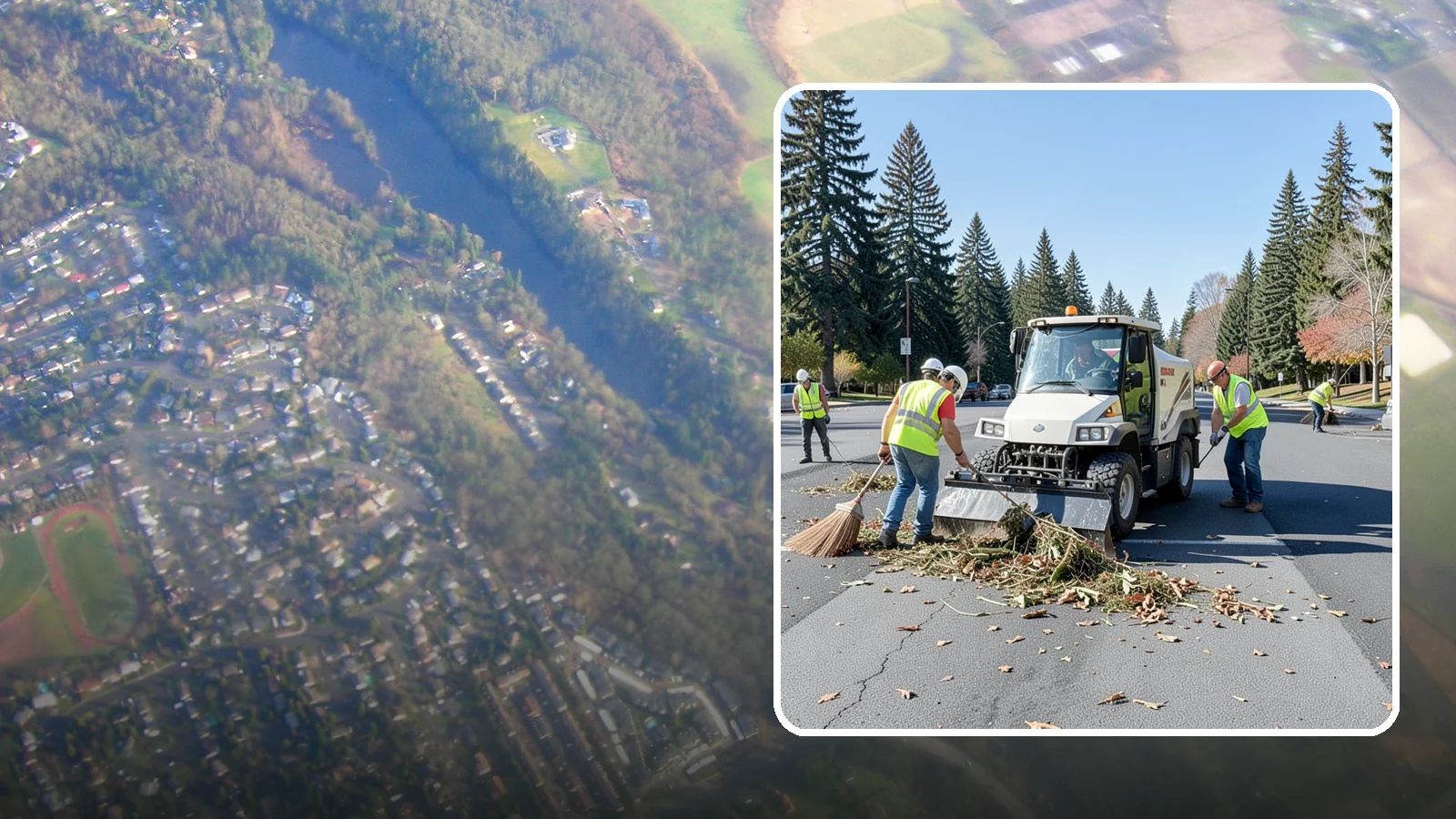 Parking Lot Sweeping in Algona, King County, WA - Scheduled sweeping of municipal parking lots and structures to control litter and debris.