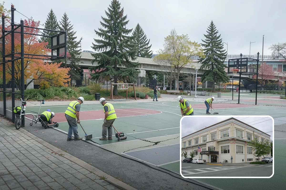 Parking Lot Sweeping in Anacortes, Skagit County, WA - Litter and grit kept under control