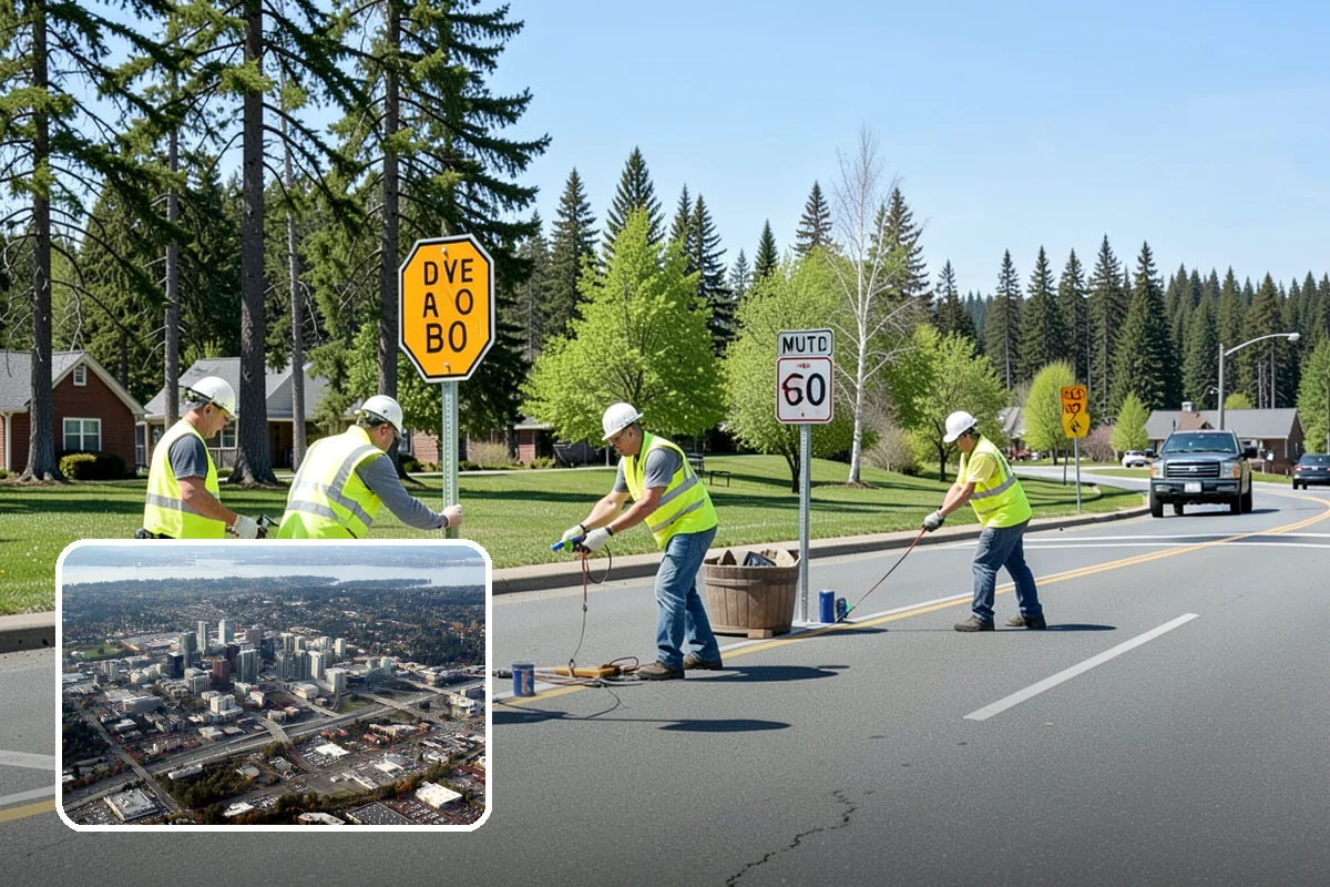Parking Lot Sweeping in Bellevue, King County, WA - Litter and grit kept under control