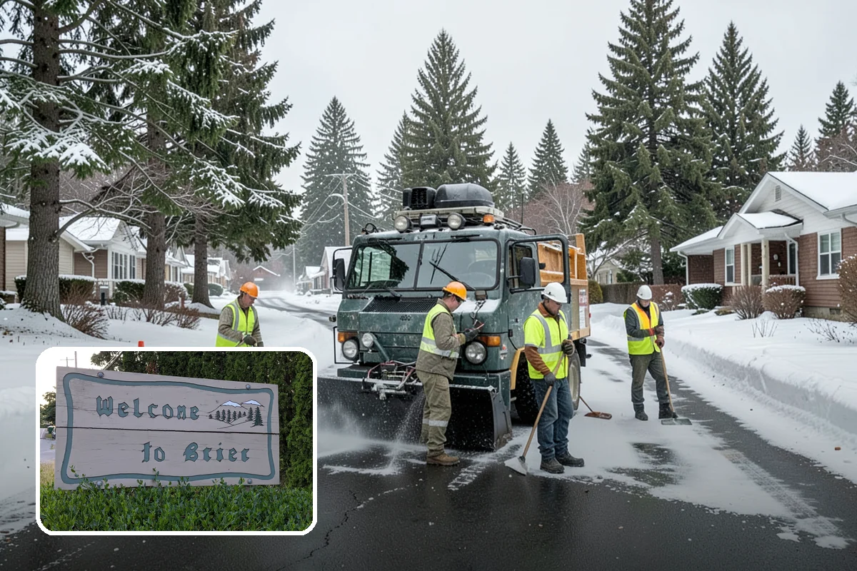 Parking Lot Sweeping in Brier, Snohomish County, WA - Litter and grit kept under control