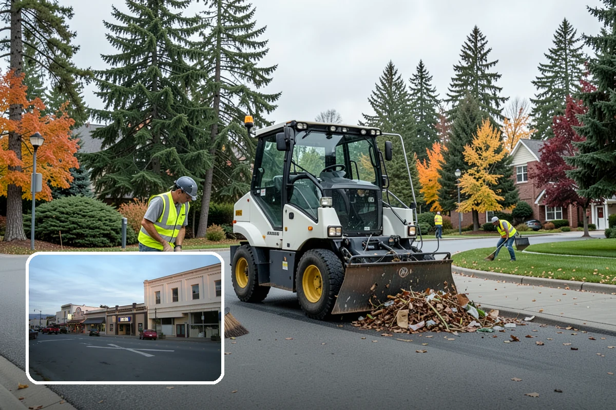 Parking Lot Sweeping in Burlington, Skagit County, WA - Litter and grit kept under control