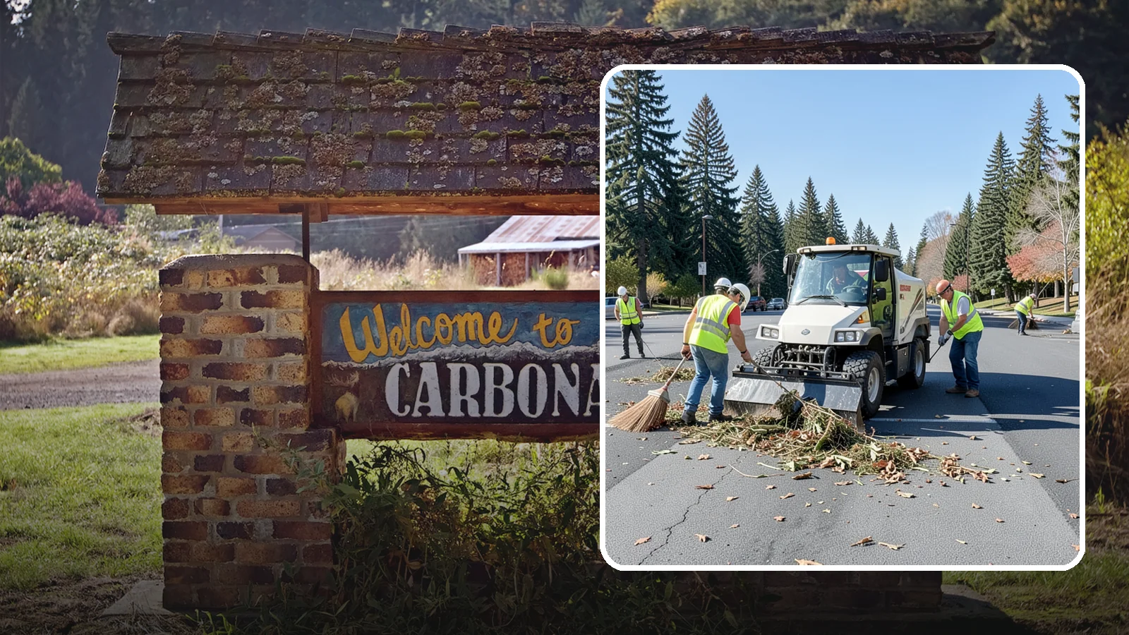 Parking Lot Sweeping in Carbonado, Pierce County, WA - Scheduled sweeping of municipal parking lots and structures to control litter and debris.