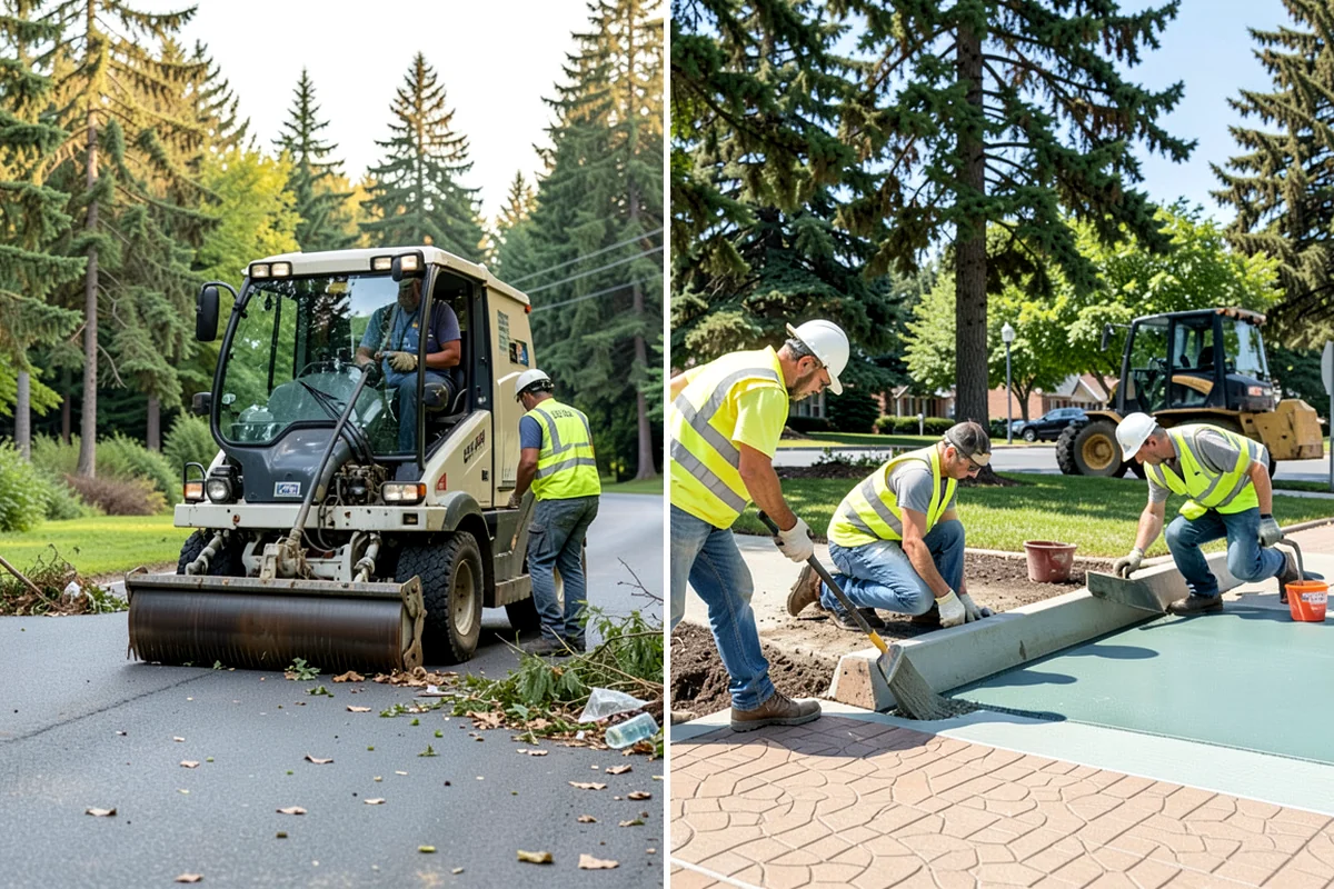 Parking Lot Sweeping in Concrete, Skagit County, WA - Map lots and identify low-use windows