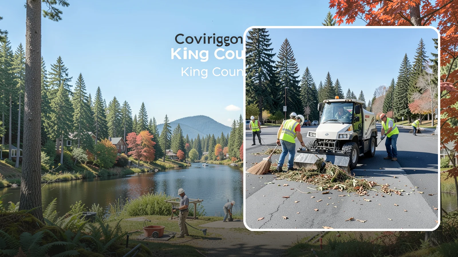 Parking Lot Sweeping in Covington, King County, WA - Scheduled sweeping of municipal parking lots and structures to control litter and debris.