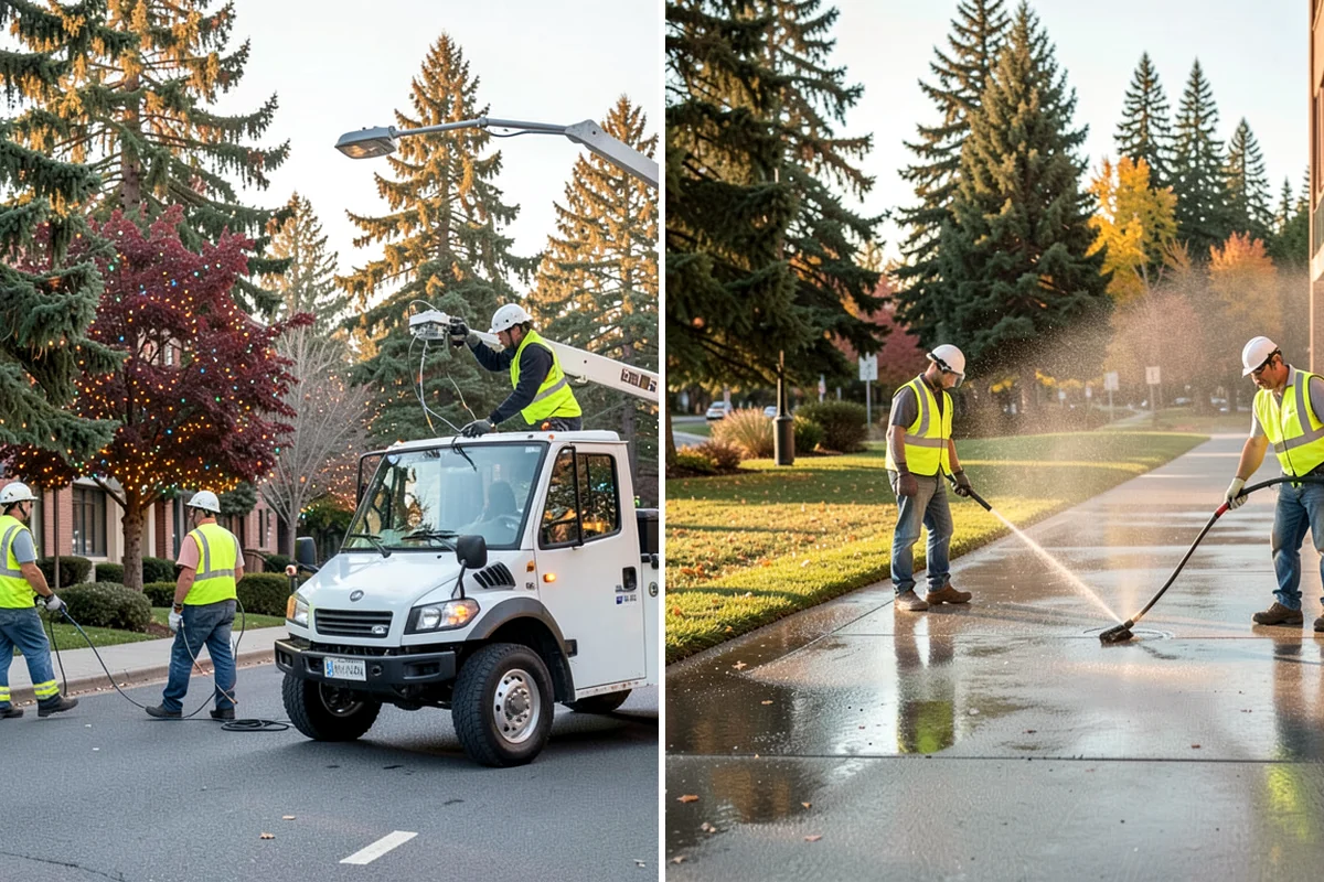 Parking Lot Sweeping in Everett, Snohomish County, WA - Map lots and identify low-use windows