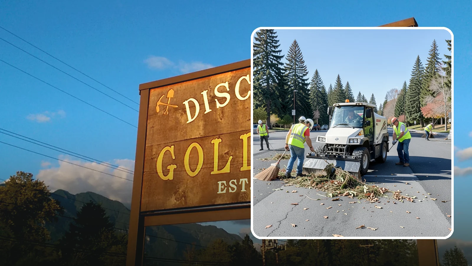 Parking Lot Sweeping in Gold Bar, Snohomish County, WA - Scheduled sweeping of municipal parking lots and structures to control litter and debris.
