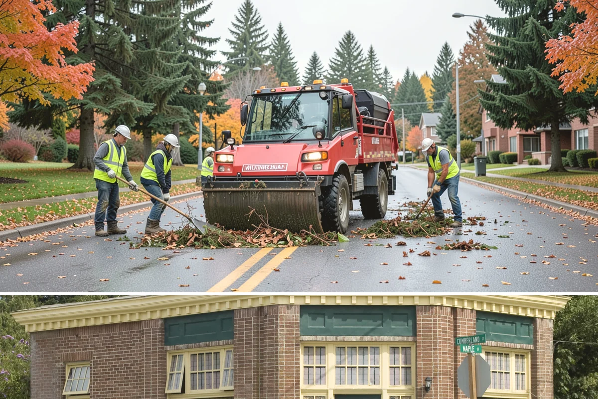 Parking Lot Sweeping in Hamilton, Skagit County, WA - Frequency rises in autumn as leaves collect and after events that draw heavy public turnout.
