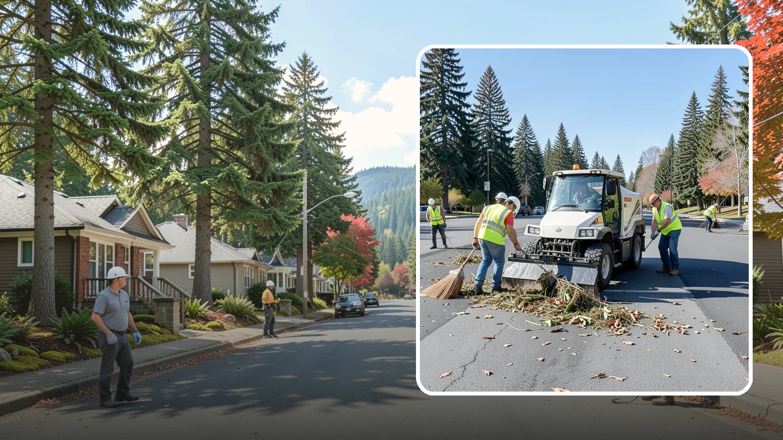 Parking Lot Sweeping in Hunts Point, King County, WA - Scheduled sweeping of municipal parking lots and structures to control litter and debris.