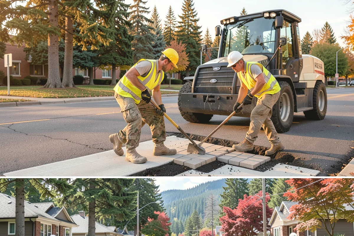 Parking Lot Sweeping in Hunts Point, King County, WA - Frequency rises in autumn as leaves collect and after events that draw heavy public turnout.