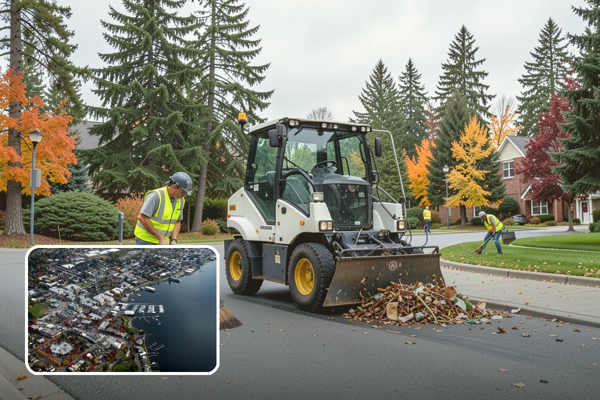 Parking Lot Sweeping in Kirkland, King County, WA - Litter and grit kept under control