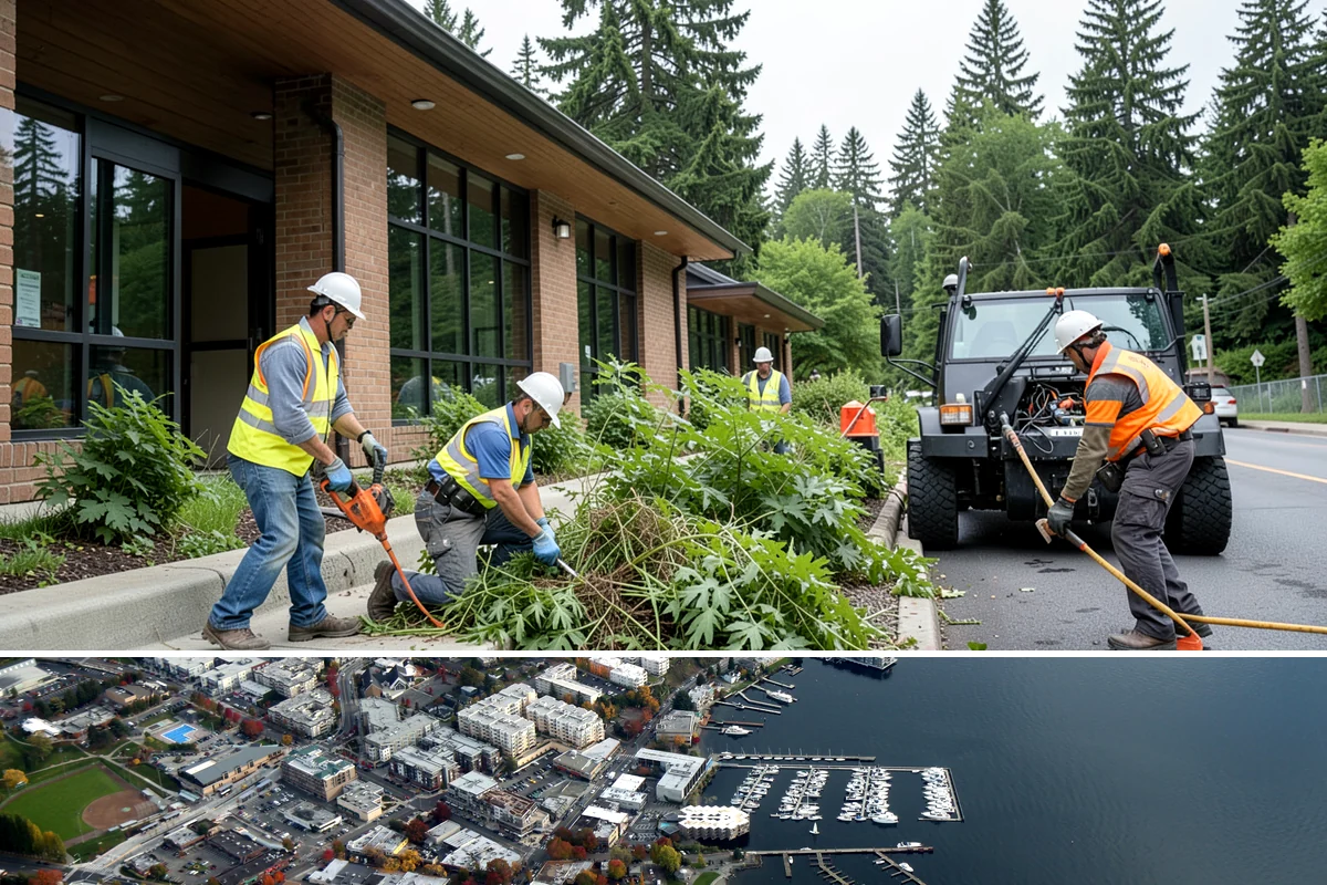 Parking Lot Sweeping in Kirkland, King County, WA - Frequency rises in autumn as leaves collect and after events that draw heavy public turnout.