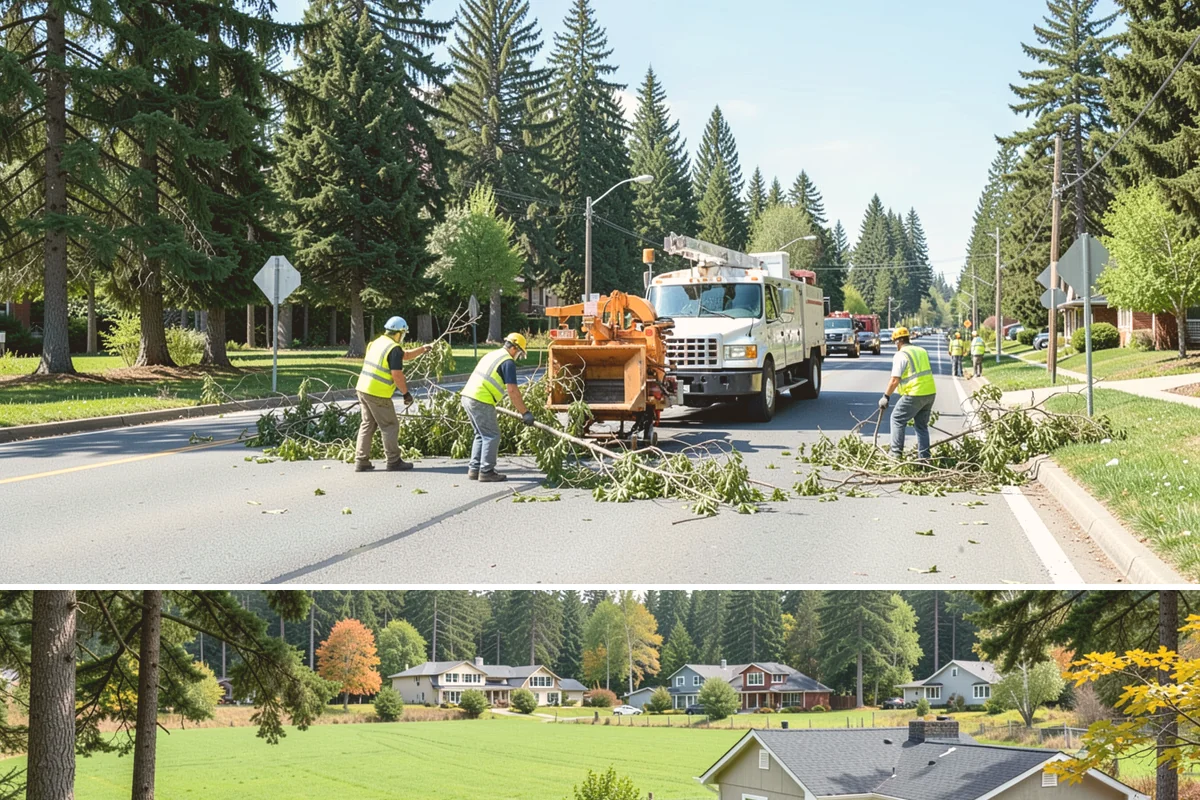 Parking Lot Sweeping in Lyman, Skagit County, WA - Frequency rises in autumn as leaves collect and after events that draw heavy public turnout.