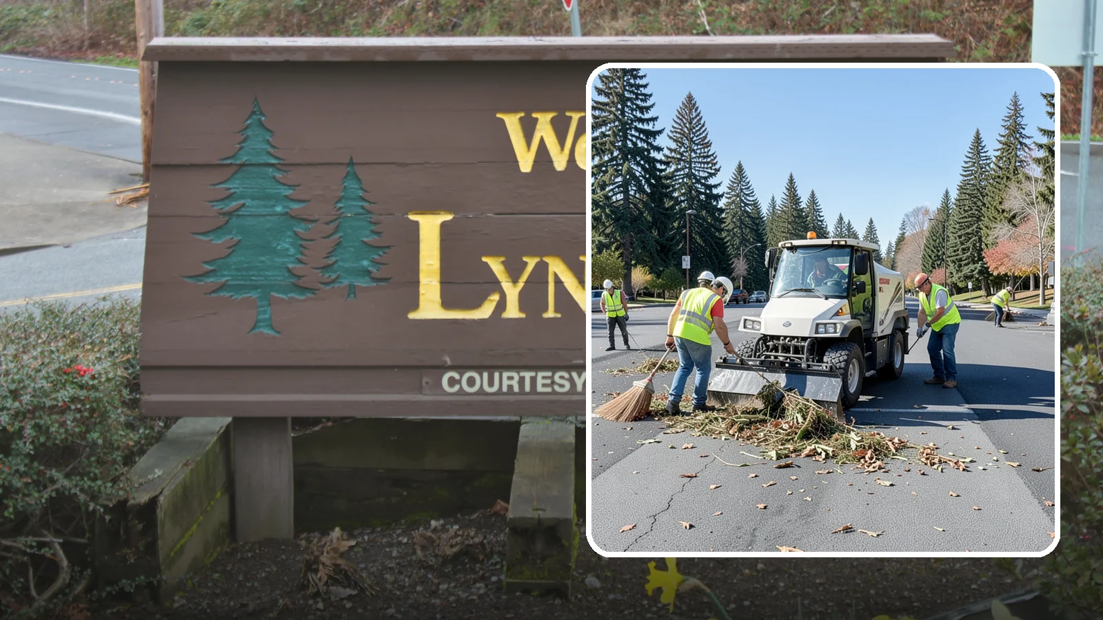 Parking Lot Sweeping in Lynnwood, Snohomish County, WA - Scheduled sweeping of municipal parking lots and structures to control litter and debris.