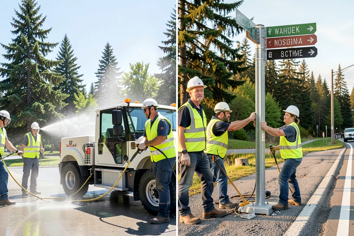 Parking Lot Sweeping in Maple Valley, King County, WA - Map lots and identify low-use windows