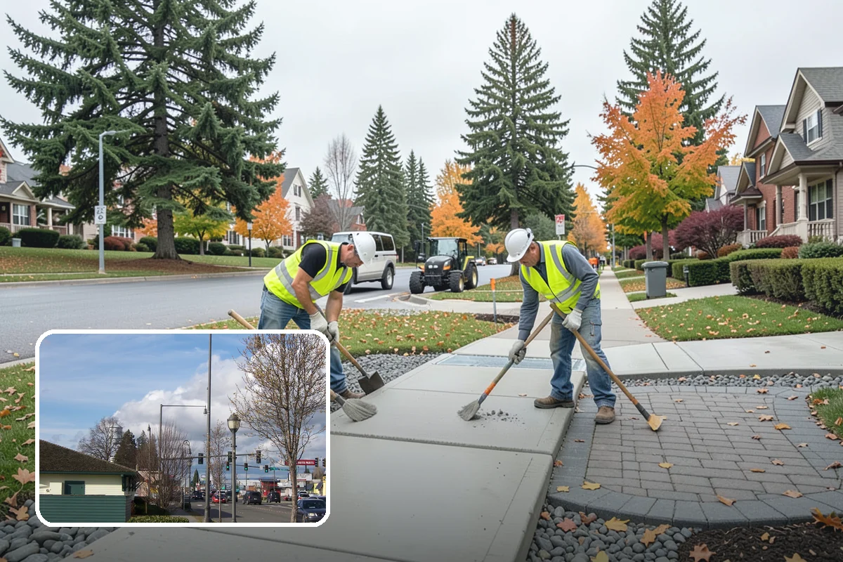 Parking Lot Sweeping in Marysville, Snohomish County, WA - Litter and grit kept under control