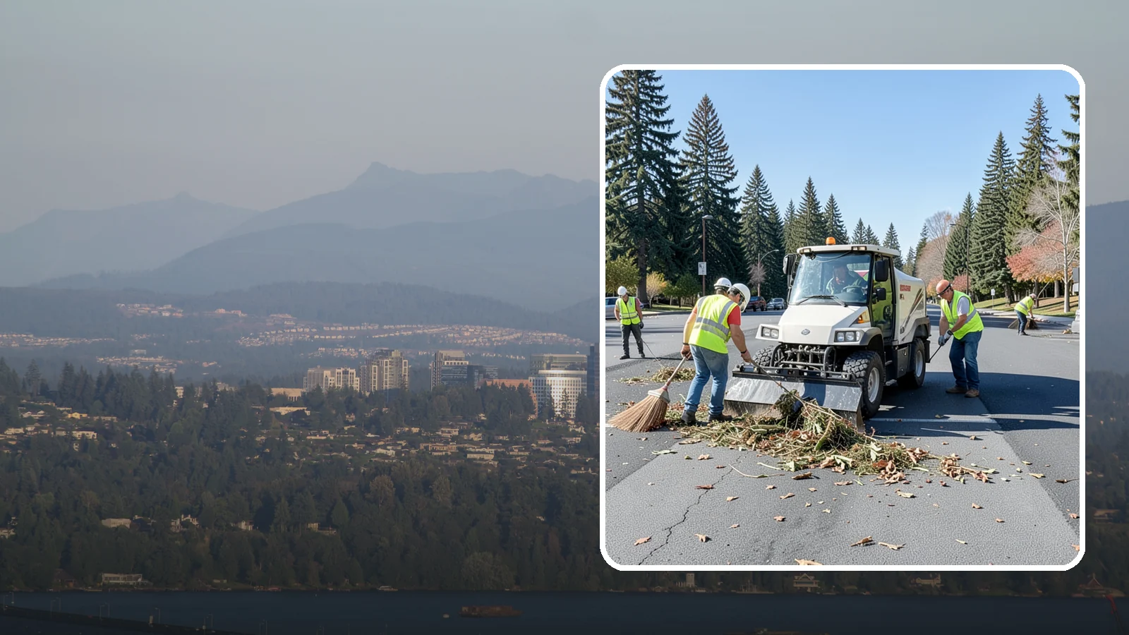 Parking Lot Sweeping in Medina, King County, WA - Scheduled sweeping of municipal parking lots and structures to control litter and debris.