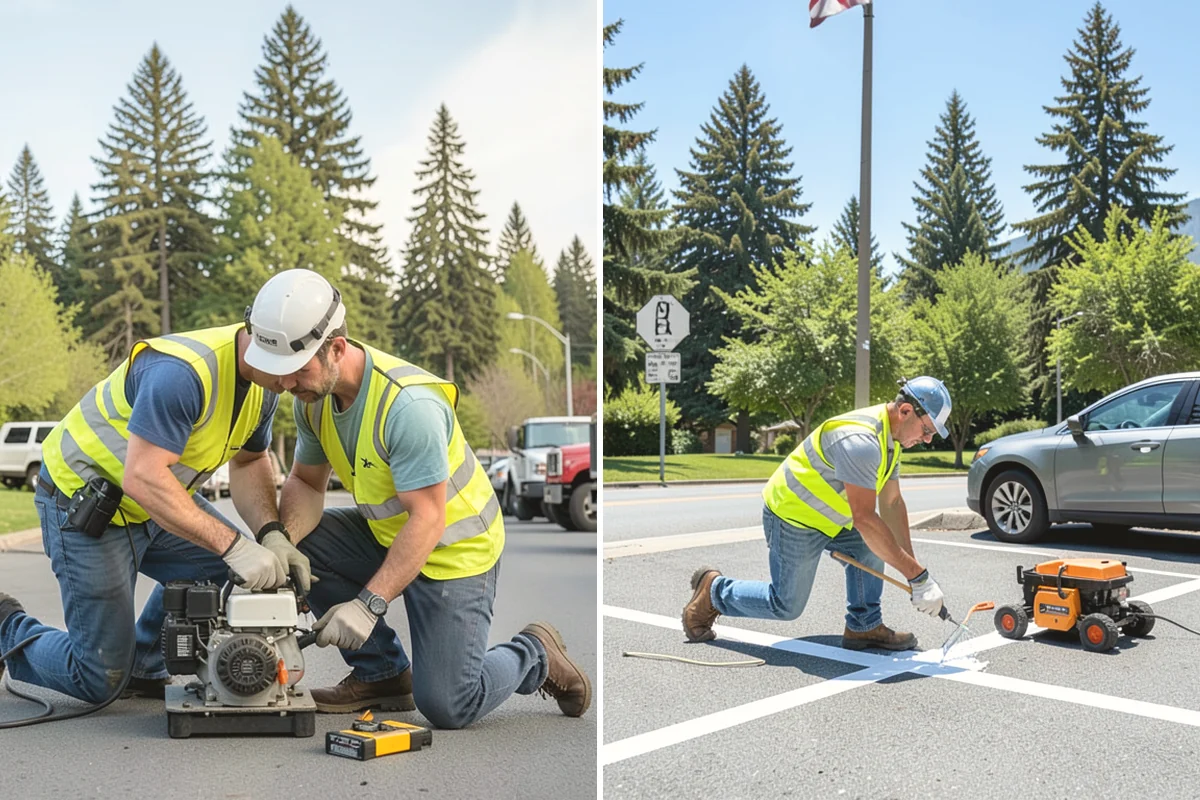 Parking Lot Sweeping in Mercer Island, King County, WA - Map lots and identify low-use windows