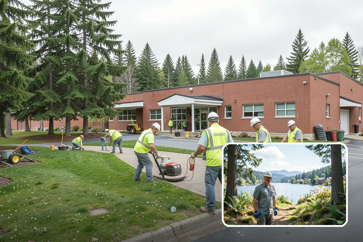 Parking Lot Sweeping in Milton, King County, WA - Litter and grit kept under control