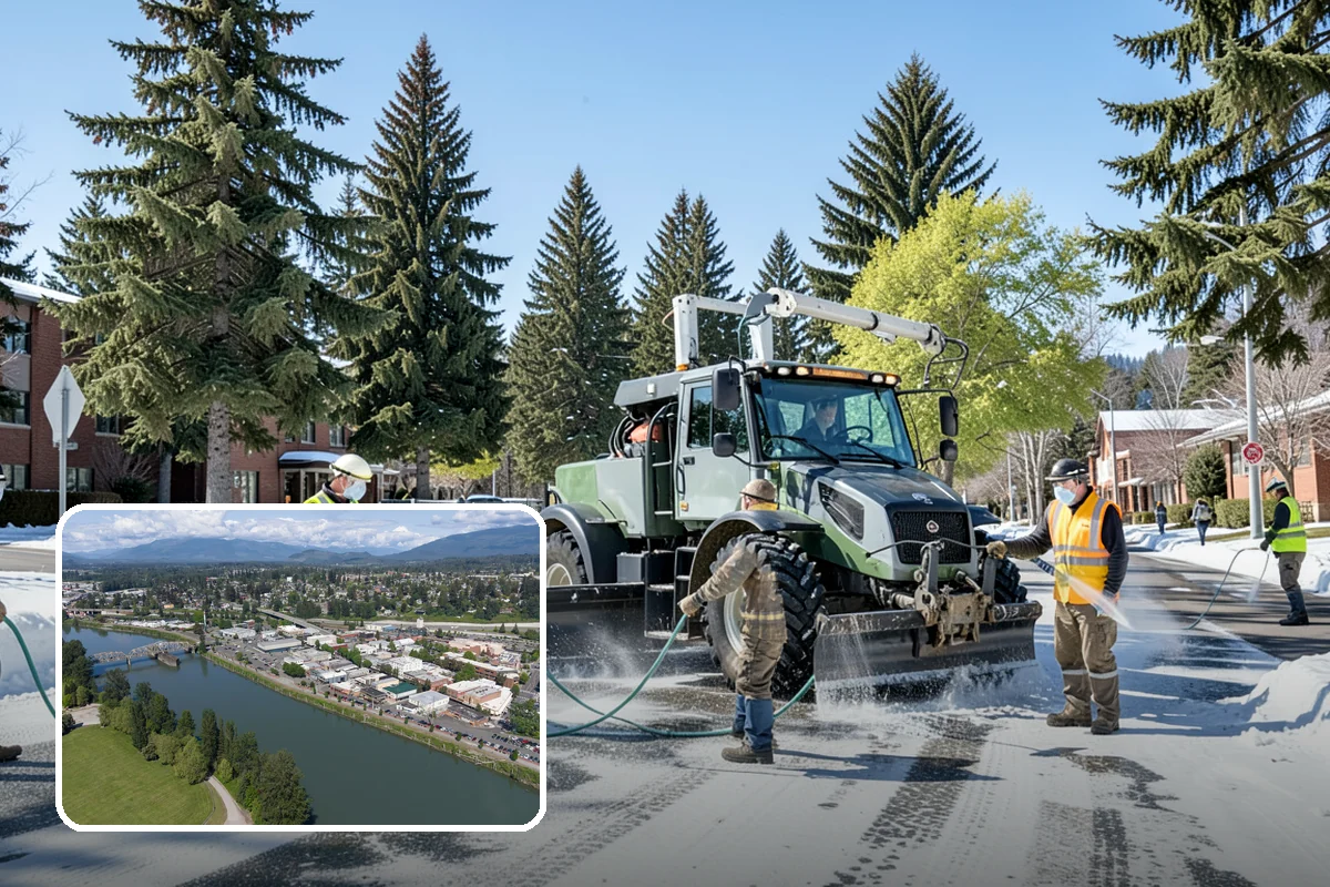 Parking Lot Sweeping in Mount Vernon, Skagit County, WA - Litter and grit kept under control