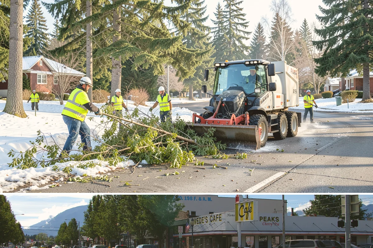 Parking Lot Sweeping in North Bend, King County, WA - Frequency rises in autumn as leaves collect and after events that draw heavy public turnout.