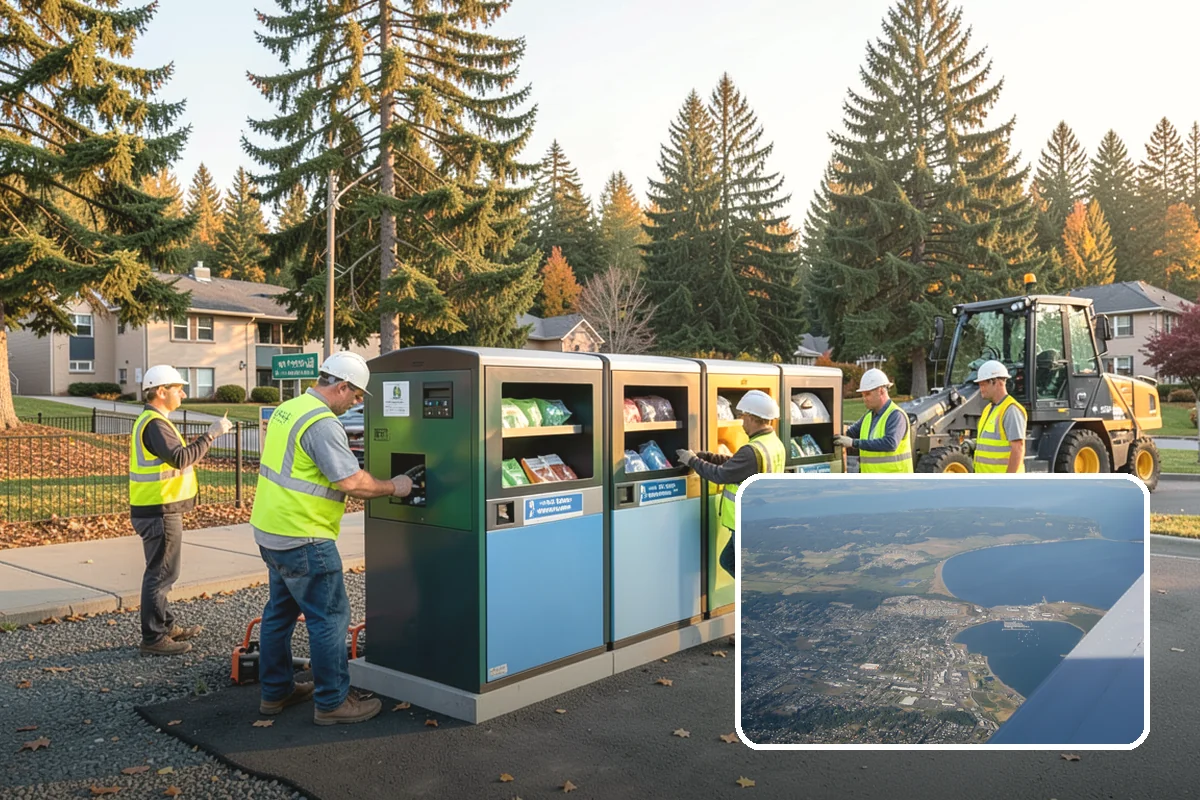 Parking Lot Sweeping in Oak Harbor, Island County, WA - Litter and grit kept under control