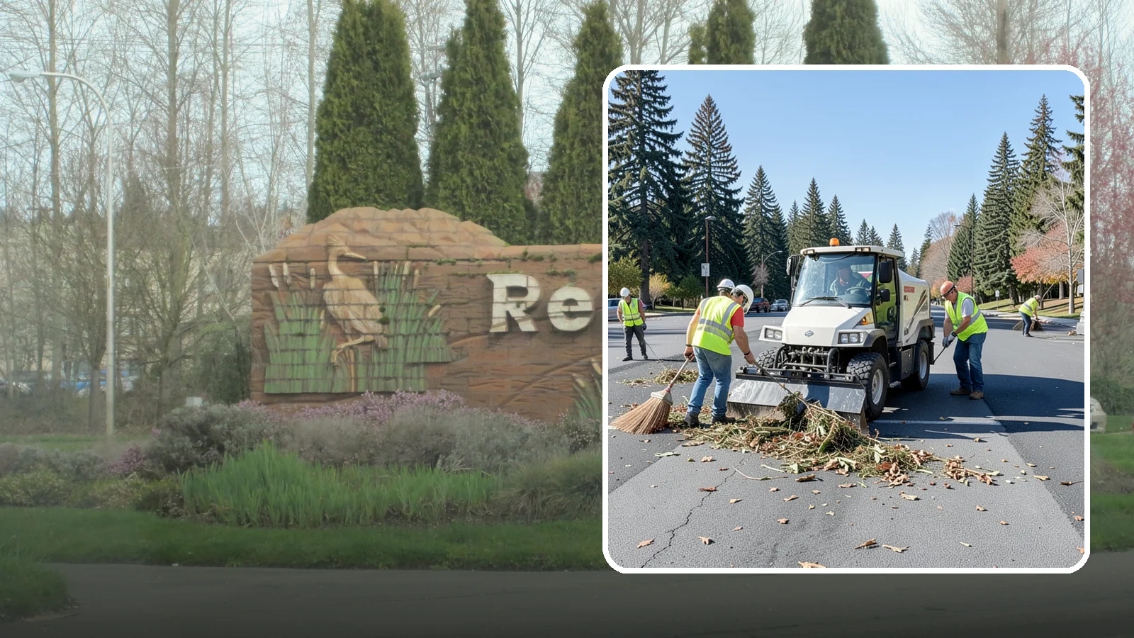 Parking Lot Sweeping in Renton, King County, WA - Scheduled sweeping of municipal parking lots and structures to control litter and debris.