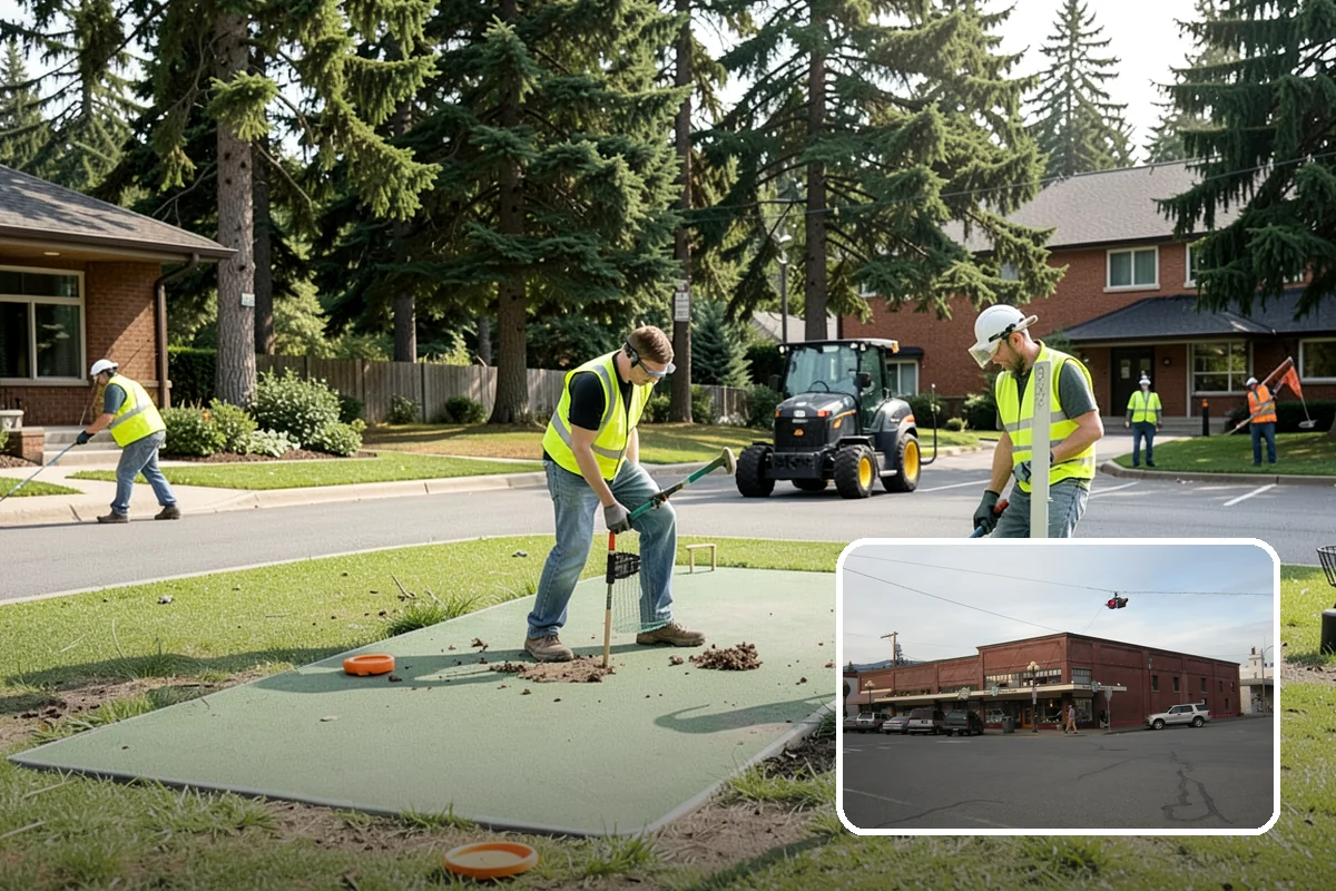 Parking Lot Sweeping in Sedro-Woolley, Skagit County, WA - Litter and grit kept under control