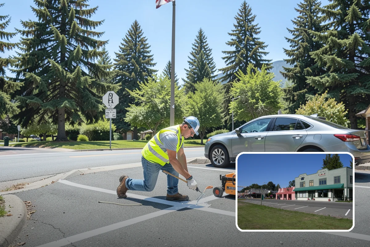 Parking Lot Sweeping in Snoqualmie, King County, WA - Litter and grit kept under control