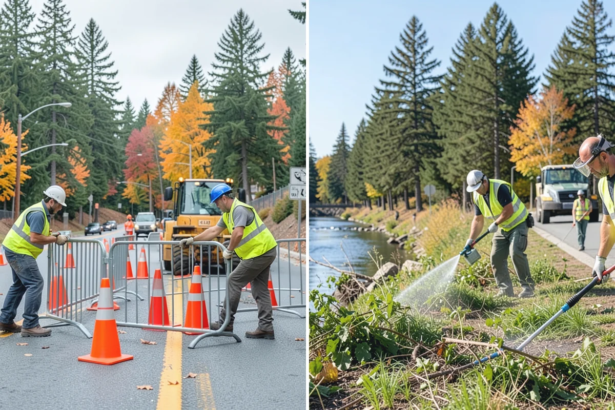 Parking Lot Sweeping in South Prairie, Pierce County, WA - Map lots and identify low-use windows