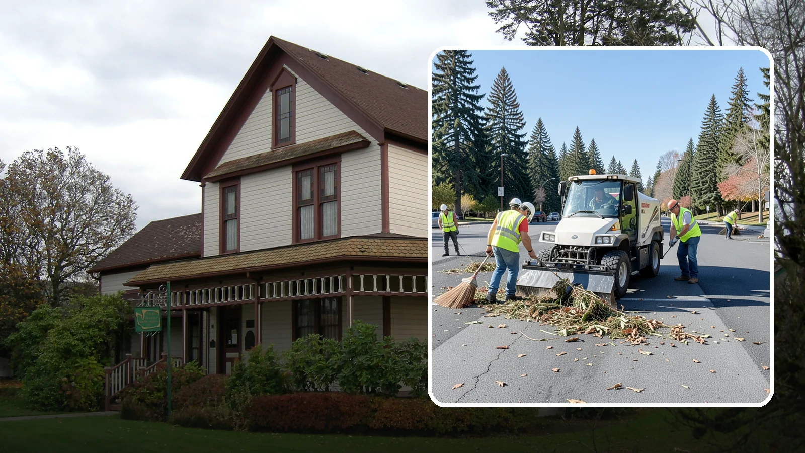 Parking Lot Sweeping in Sumner, Pierce County, WA - Scheduled sweeping of municipal parking lots and structures to control litter and debris.