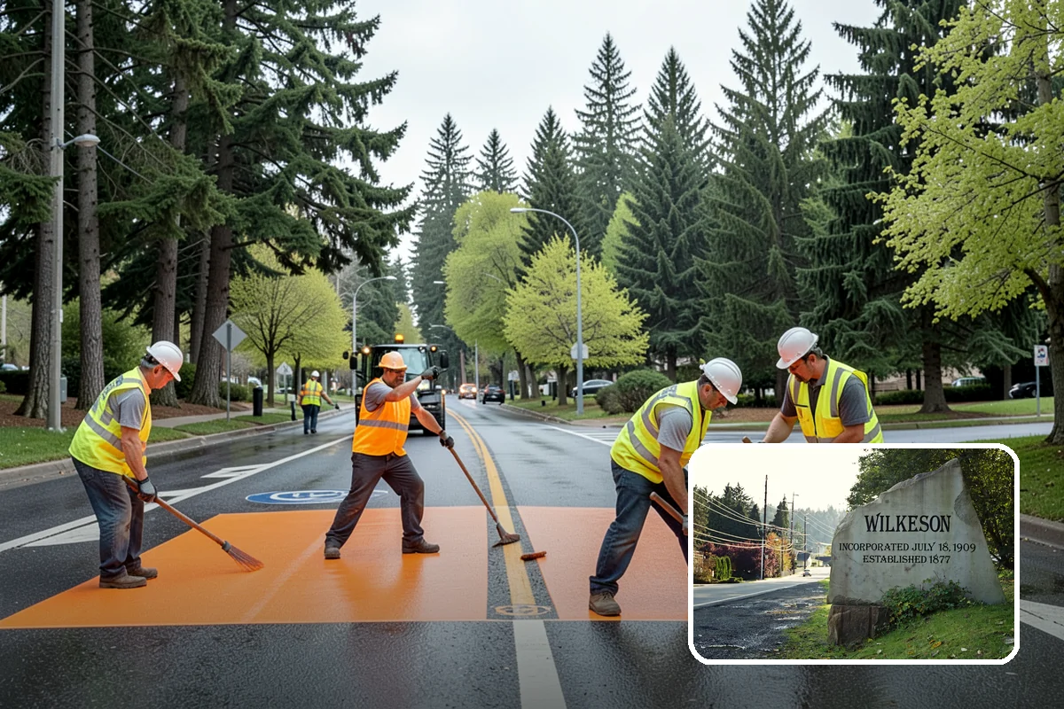 Parking Lot Sweeping in Wilkeson, Pierce County, WA - Litter and grit kept under control